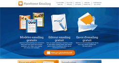 Desktop Screenshot of plateformeemailing.com